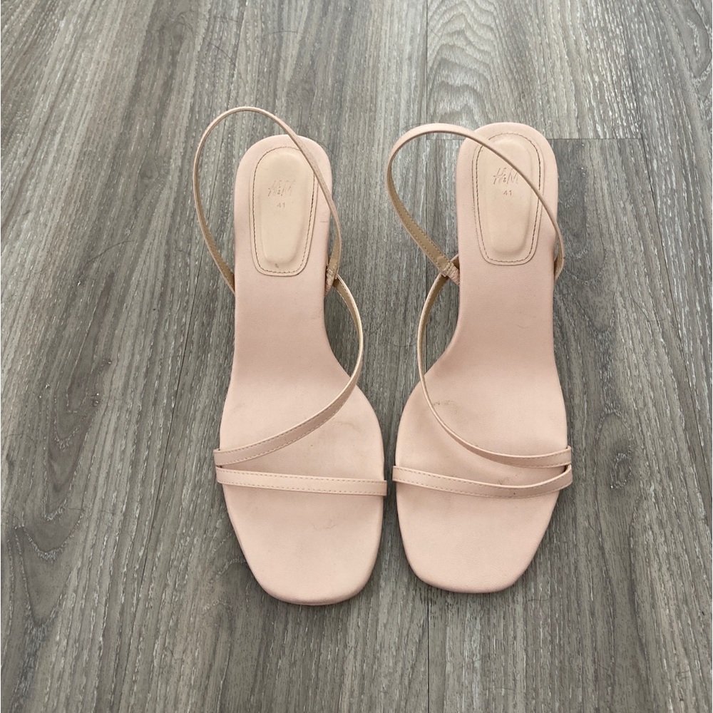 Nude blush heels